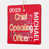 Chief Operating Officer COO Buitengewone DOUANE Keramisch Ornament (Links)