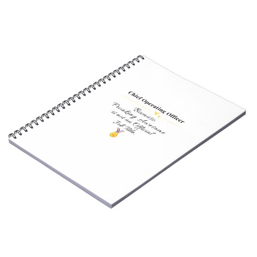 Chief Operating Officer Notitieboek (Linkerzijde)