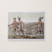 Chief Outina, Enemy of Saturiba, loopt onder zijn Legpuzzel (Horizontaal)