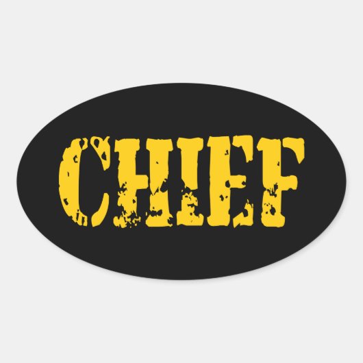 CHIEF OVALE STICKER (Voorkant)