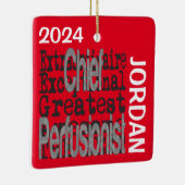 Chief Perfusionist Extraordinaire CUSTOM Keramisch Ornament (Rechts)