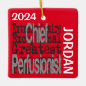 Chief Perfusionist Extraordinaire CUSTOM Keramisch Ornament (Voorkant)