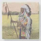 Chief Plenty Coos Stenen Onderzetter (Voorkant)