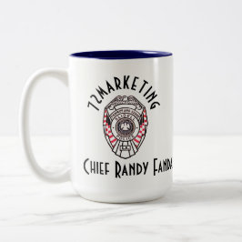 Chief Randy Fandal 72marketing twee toonkoffie CUP Tweekleurige Koffiemok