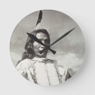Chief Red Cloud (1822-1909) 1880 (foto) Ronde Klok