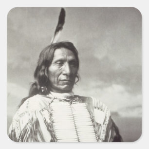 Chief Red Cloud (1822-1909) 1880 (foto) Vierkante Sticker