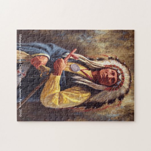 Chief Red Cloud, Amerikaans-Indische hoofdpuzzel Legpuzzel (Horizontaal)