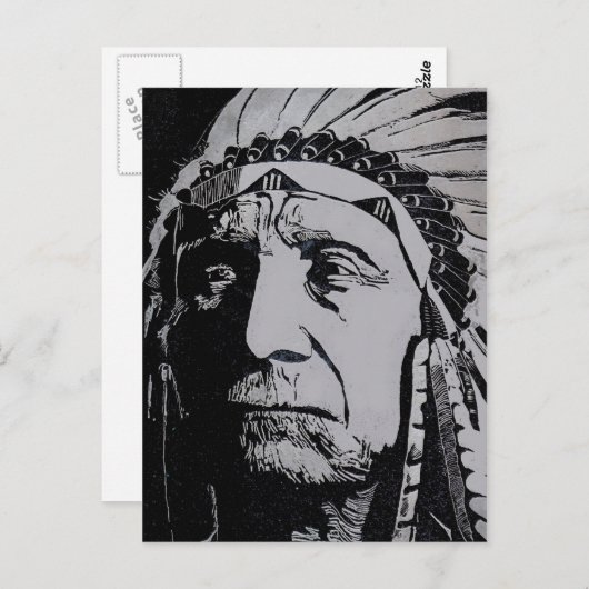 Chief Red Cloud Briefkaart (Voorkant / Achterkant)