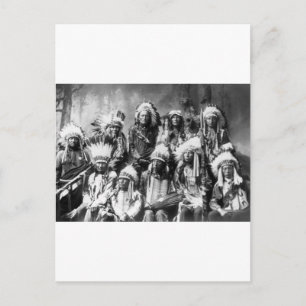 Chief Red Cloud & Other Chiefs, 1899 Briefkaart