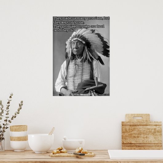 Chief Red Cloud Quote Poster (Keuken)