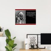 Chief Red Cloud "Slechts één belofte nagekomen" Poster (Thuiskantoor)