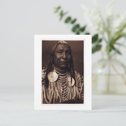 Chief Red Wing - Tatankamani - Walking Buffalo Briefkaart (Staand voorkant)