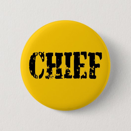 CHIEF RONDE BUTTON 5,7 CM (Voorkant)