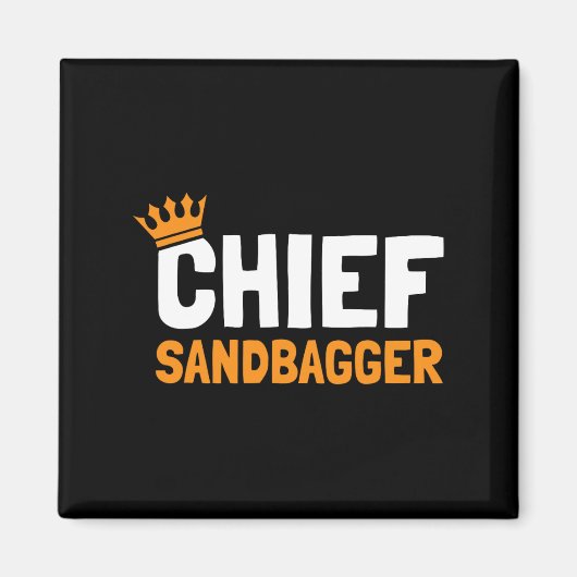 Chief Sandbagger Golf - Eén volwassenen Magneet (Voorkant)