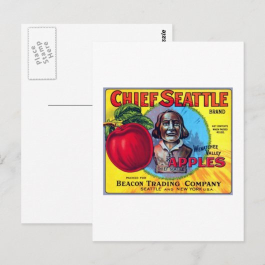 Chief Seattle Apples Briefkaart (Voorkant / Achterkant)