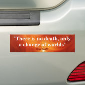 Chief Seattle Quote over de dood Bumpersticker (Op auto)