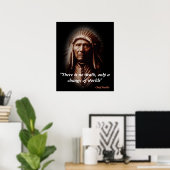 Chief Seattle Quote over de dood Poster (Thuiskantoor)