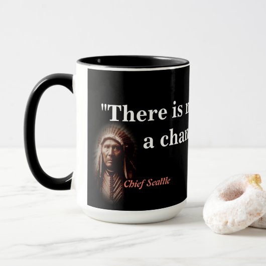 Chief Seattle Quote over de Mok van de doodstraf (Met donut)