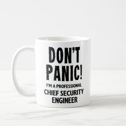 Chief Security Engineer Koffiemok (Links)