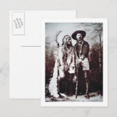 Chief Sitting Bull (1831-90) op tournee met Buffal Briefkaart (Voorkant / Achterkant)