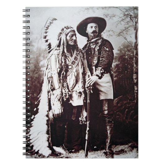 Chief Sitting Bull (1831-90) op tournee met Buffal Notitieboek (Voorkant)