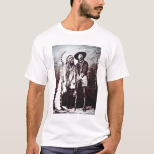 Chief Sitting Bull (1831-90) op tournee met Buffal T-shirt