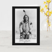 Chief Sitting Bull 1889 Kaart (Gele Bloem)