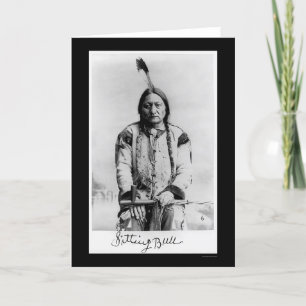 Chief Sitting Bull 1889 Kaart