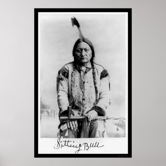 Chief Sitting Bull 1889 Poster (Voorkant)