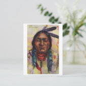 Chief Sitting Bull Briefkaart (Staand voorkant)