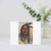 Chief Sitting Bull Briefkaart (Staand voorkant)
