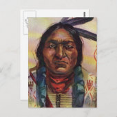 Chief Sitting Bull Briefkaart (Voorkant / Achterkant)