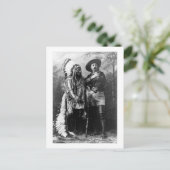 Chief Sitting Bull en Buffalo Bill 1895  Briefkaart (Staand voorkant)