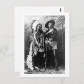 Chief Sitting Bull en Buffalo Bill 1895  Briefkaart (Voorkant / Achterkant)