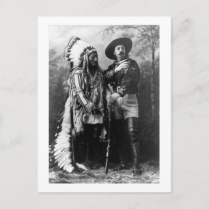 Chief Sitting Bull en Buffalo Bill 1895  Briefkaart