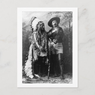 Chief Sitting Bull en Buffalo Bill 1895  Briefkaart