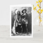 Chief Sitting Bull en Buffalo Bill 1895 Kaart (Gele Bloem)