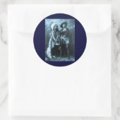 Chief Sitting Bull en Buffalo Bill 1895 Ronde Sticker (Tas)