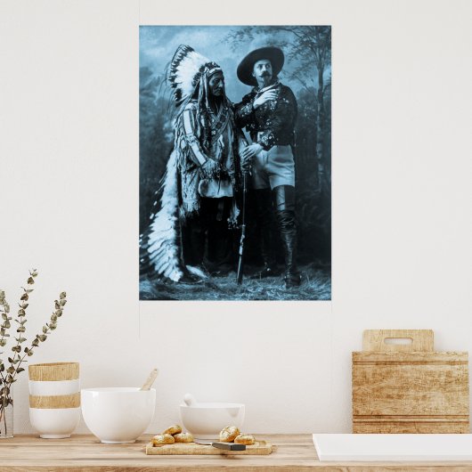 Chief Sitting Bull en Buffalo Bill Poster (Keuken)
