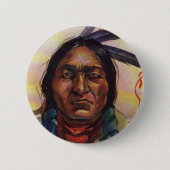 Chief Sitting Bull Ronde Button 5,7 Cm (Voorkant)