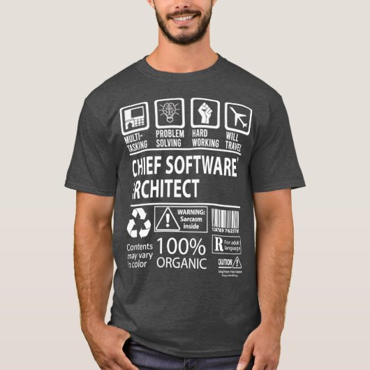 Chief Software Architect Chief Software    TJob T-shirt (Voorkant)