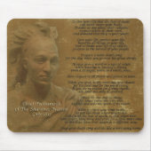 Chief Tecumseh mousepad: "Leef je leven" Muismat (Voorkant)