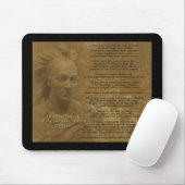 Chief Tecumseh mousepad: "Leef je leven" Muismat (Met muis)