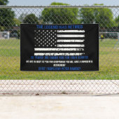 Chief Thin Blue Line Flag Retirement Party Spandoek (Insitu)