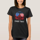 Chief Twi Merica Eagle American Flag US Chief Twit T-shirt (Voorkant)