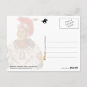 Chief Wapello, Musquakee Chief Briefkaart (Achterkant)