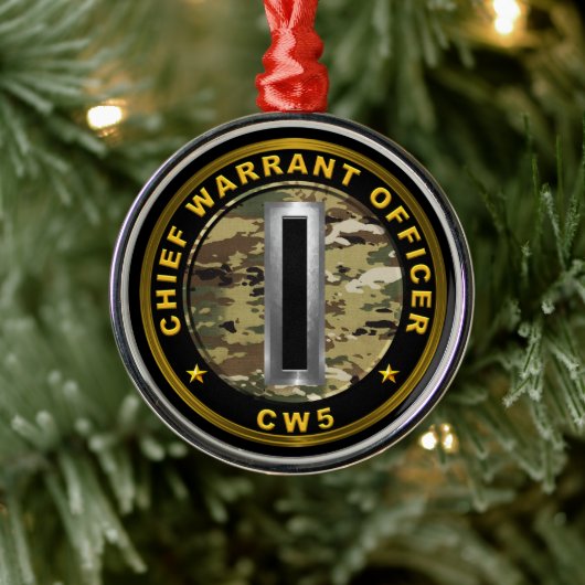 Chief Warrant Officer Five-CW5 Metalen Ornament (Boom)