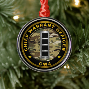 Chief Warrant Officer four-CW4 Metalen Ornament