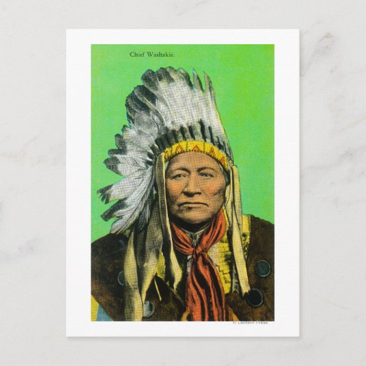 Chief Washakie Portrait Briefkaart (Voorkant)