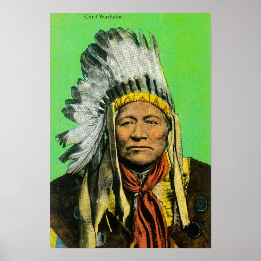 Chief Washakie Portrait Poster (Voorkant)